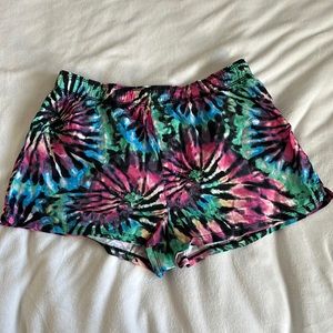 Pink from Victoria’s secret tie-dye sleep shorts, size M